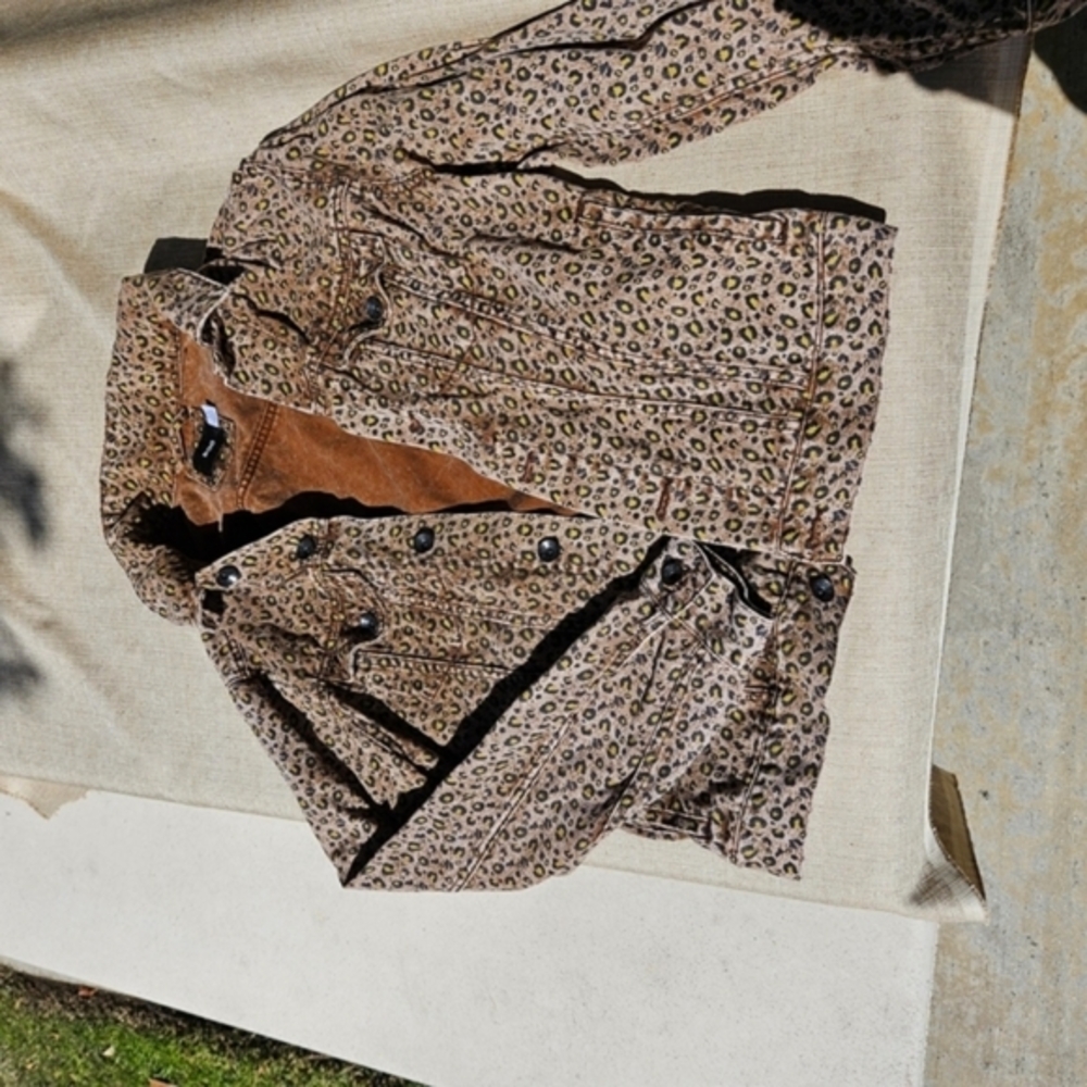 BDG Leopard Print Jean Jacket